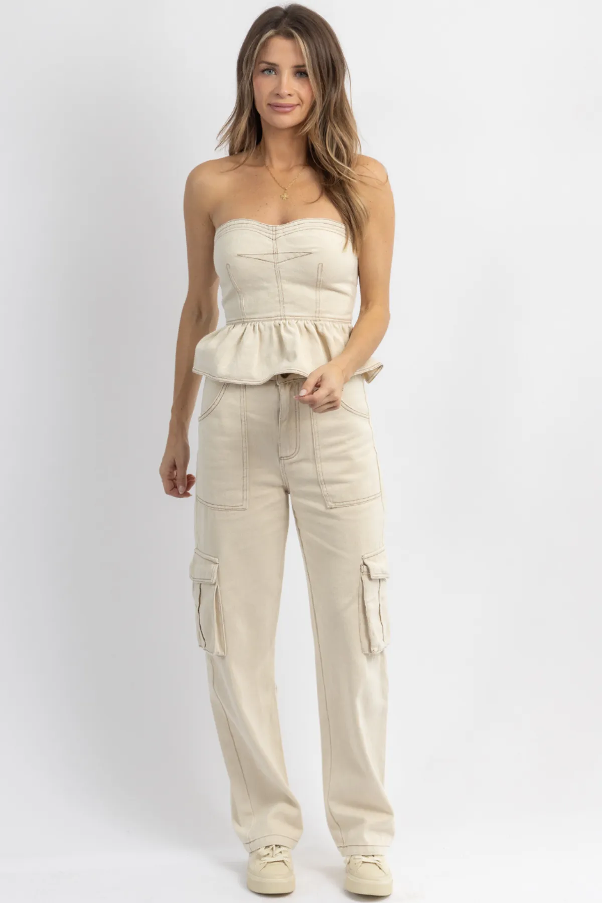 TAYLA DENIM CARGO SET *BACK IN STOCK*