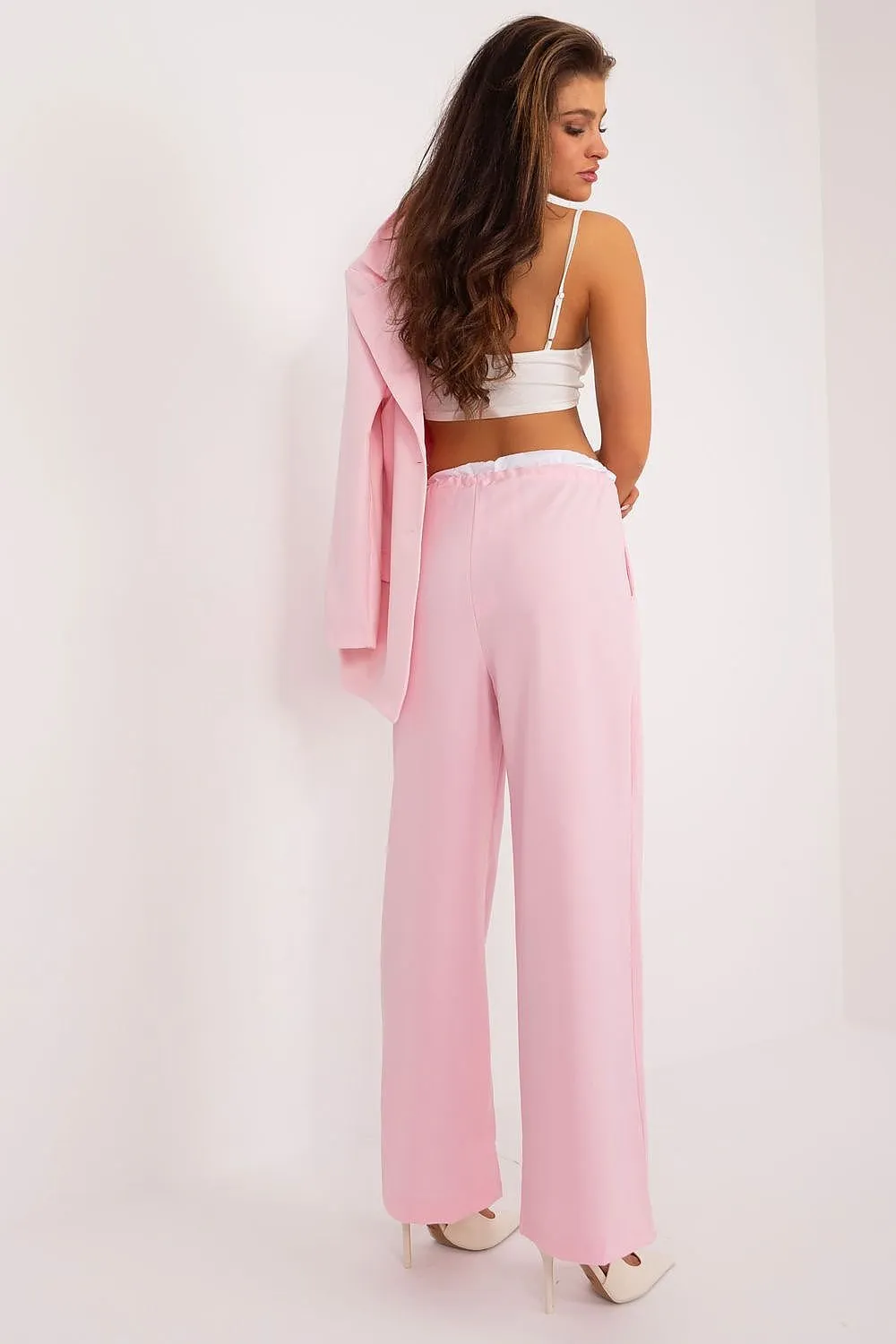 TEEK - Drawstring Palazzo Pocketed Trousers