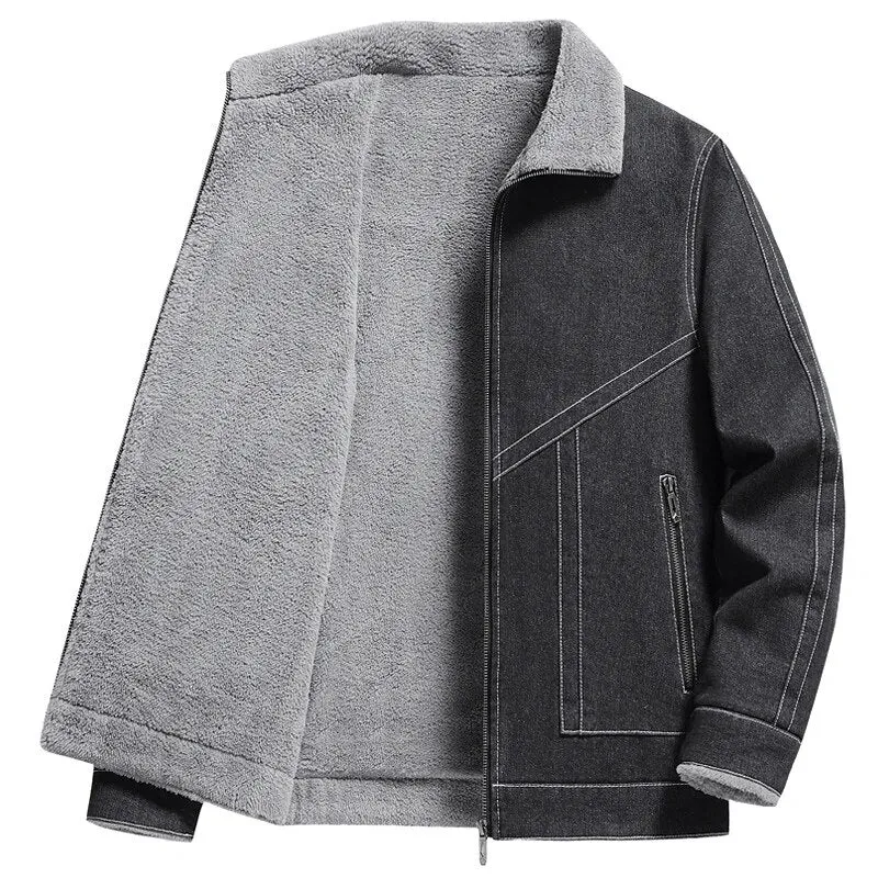 Tom Klein Denim Fleece Jacket