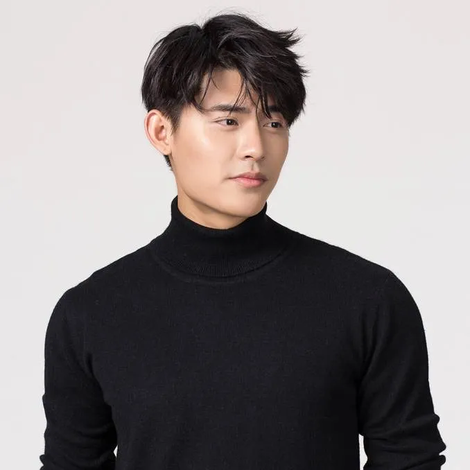 Turtleneck Long Sleeve Cashmere Sweater