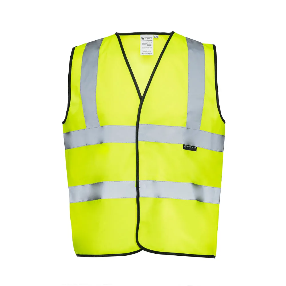 Two Band High Visibility Solid Safety Vest - 101 Series - ANSI Class 2