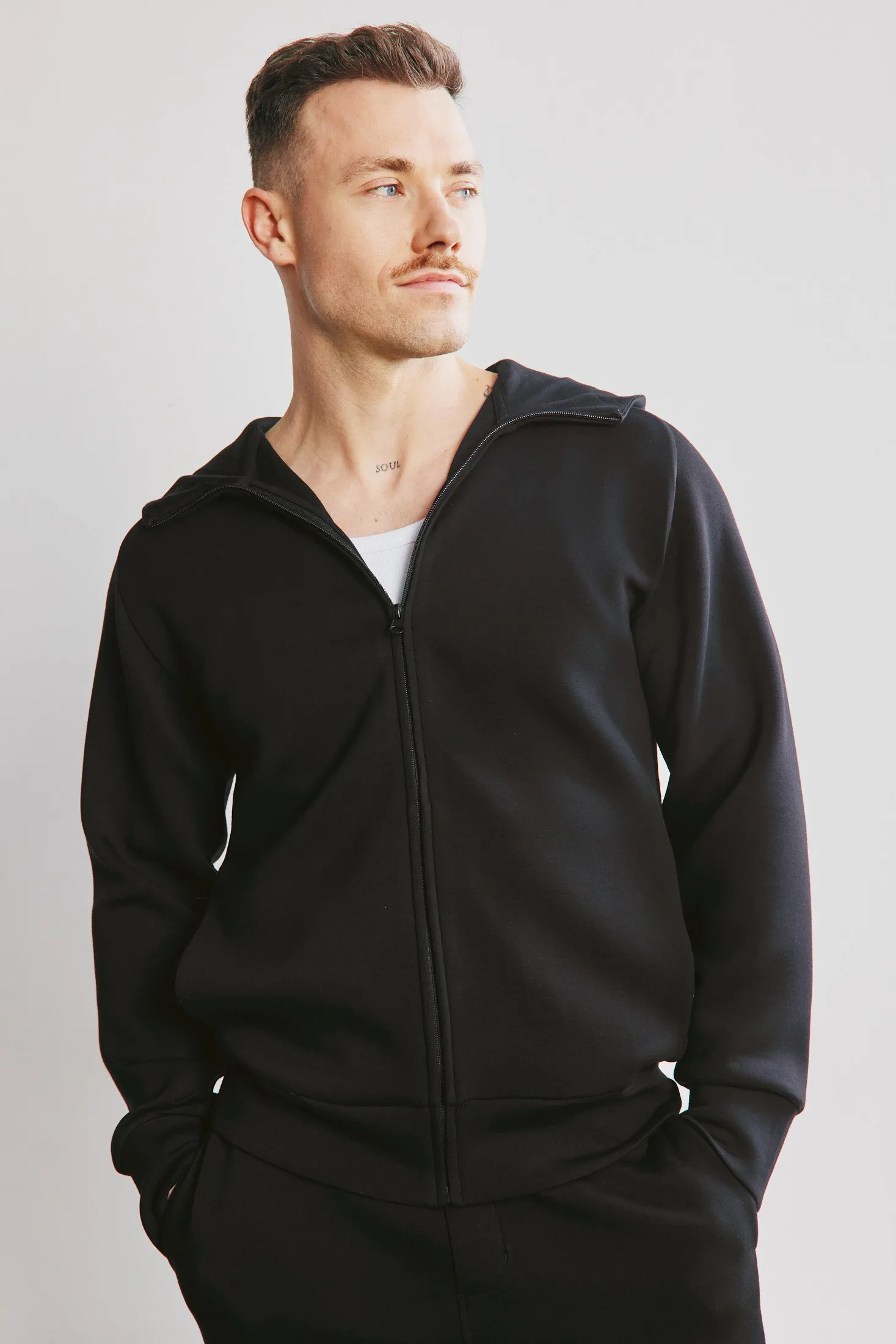 Venture Zip-Up Hoodie - Black