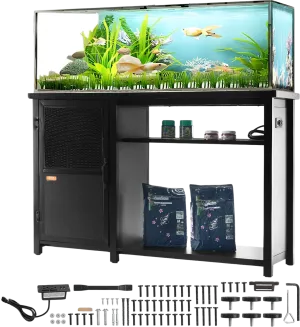 Vevor Aquarium Stand 75 Gallon 626 Lbs. Capacity 52" x 19.7" x 32.3" with Storage Cabinet New