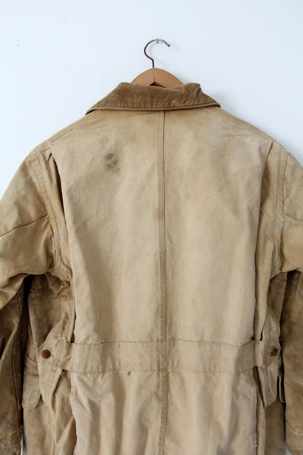 vintage 30s Duxbak field coat