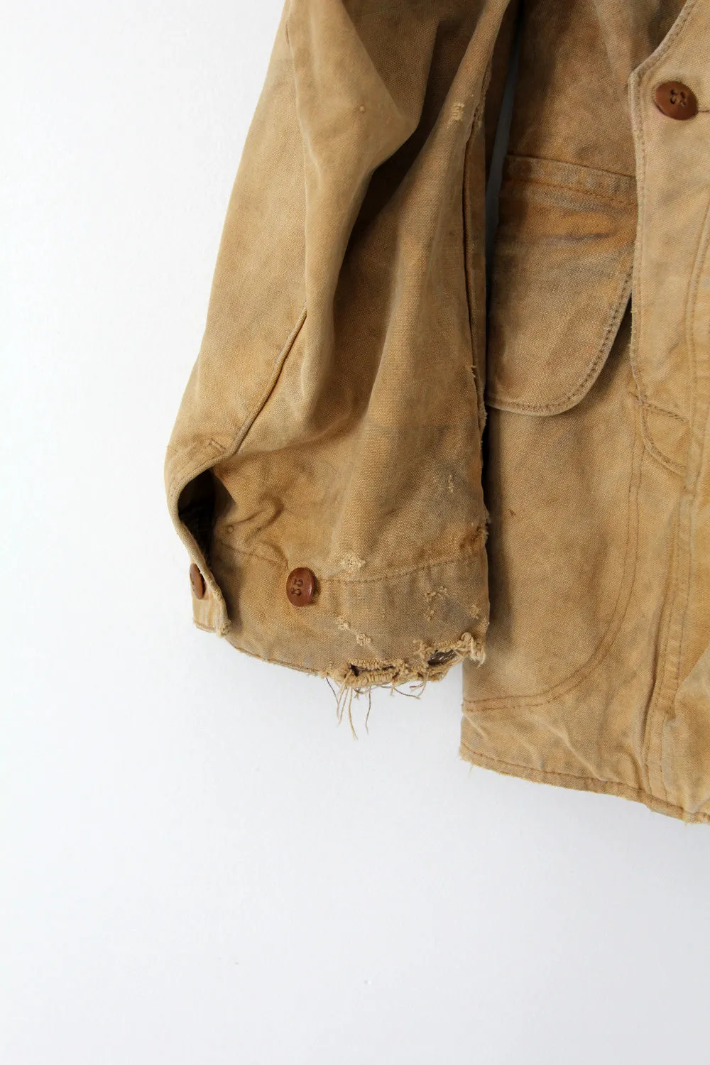 vintage 30s Duxbak field coat