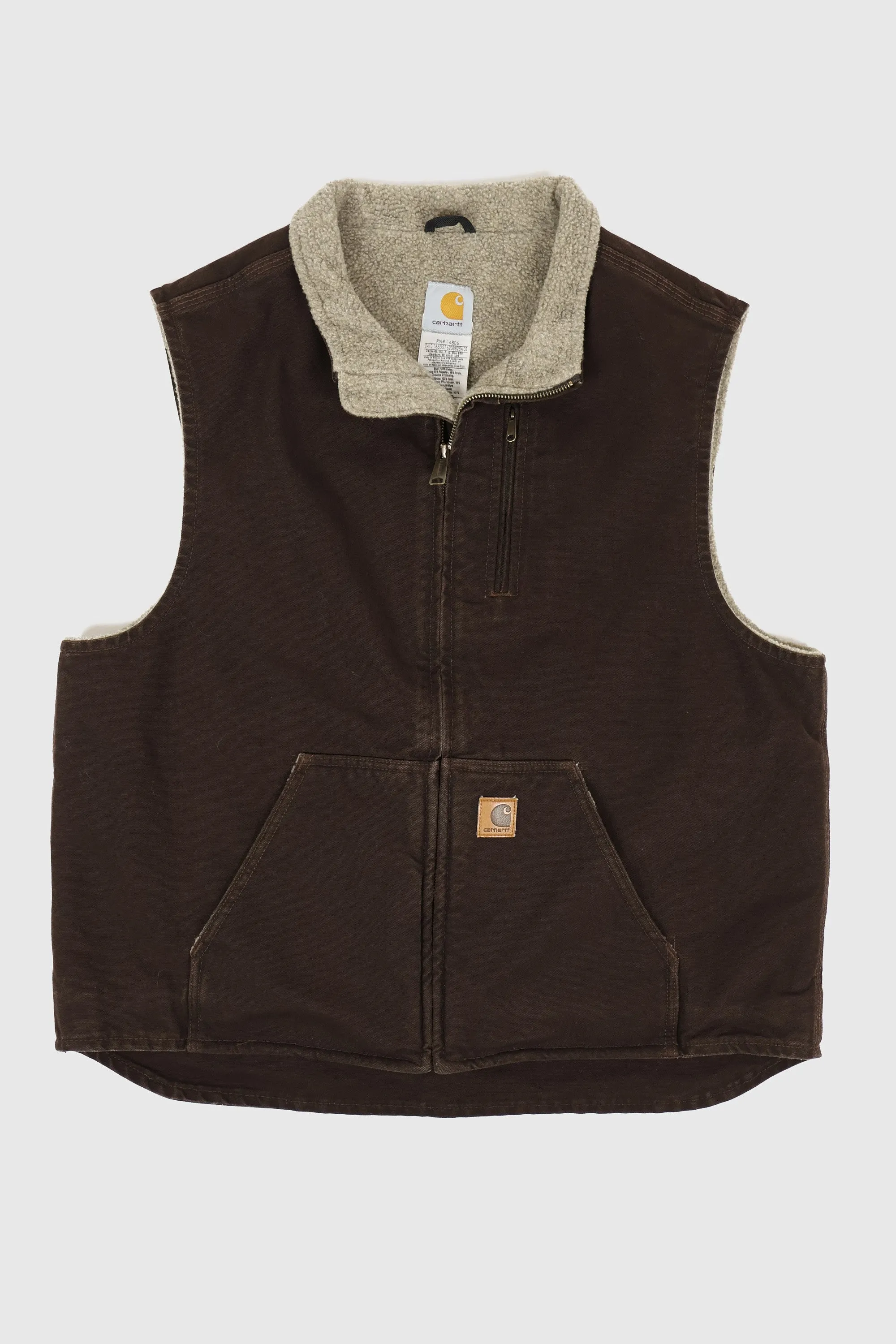 Vintage Carhartt Sherpa Lined Vest 01