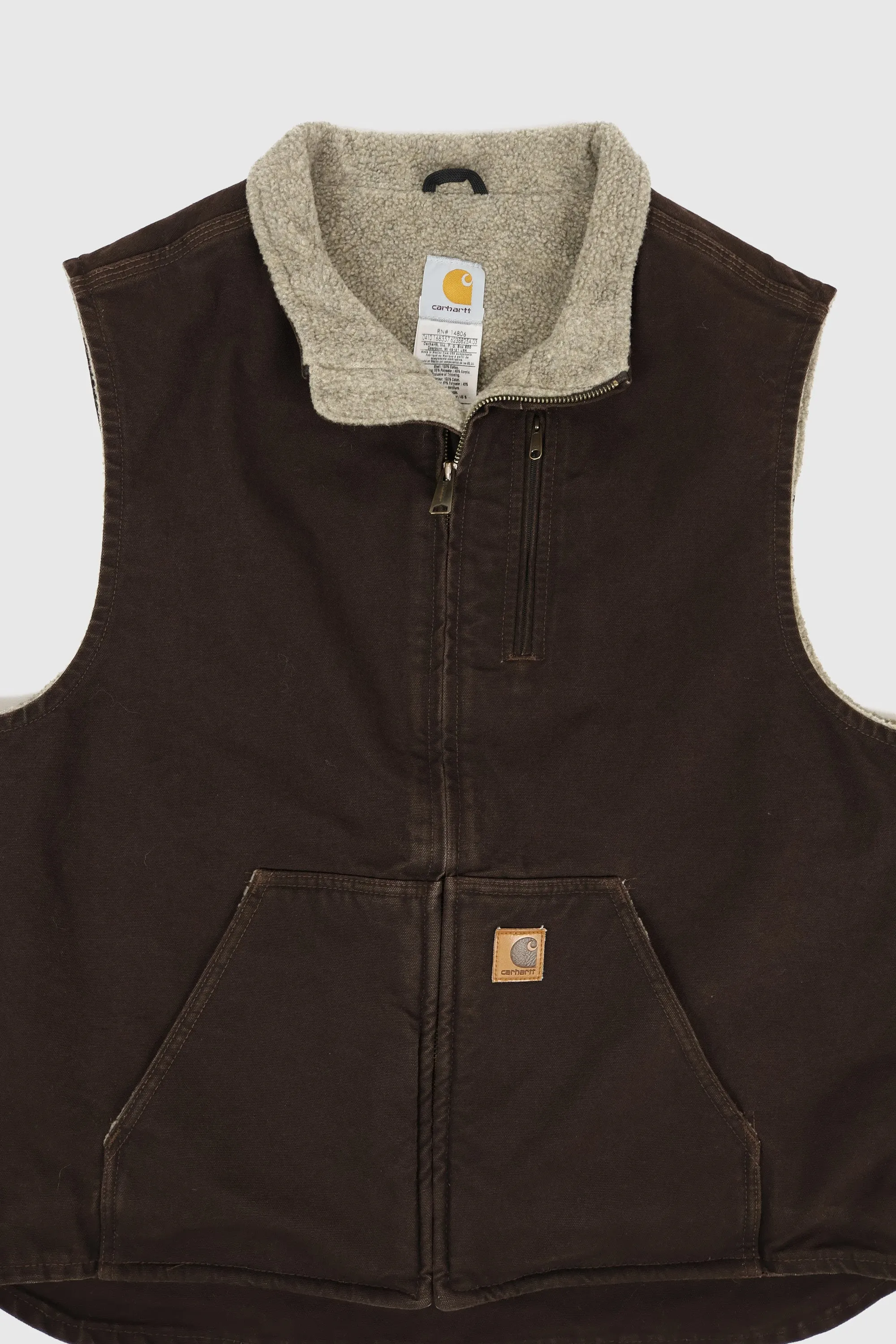 Vintage Carhartt Sherpa Lined Vest 01