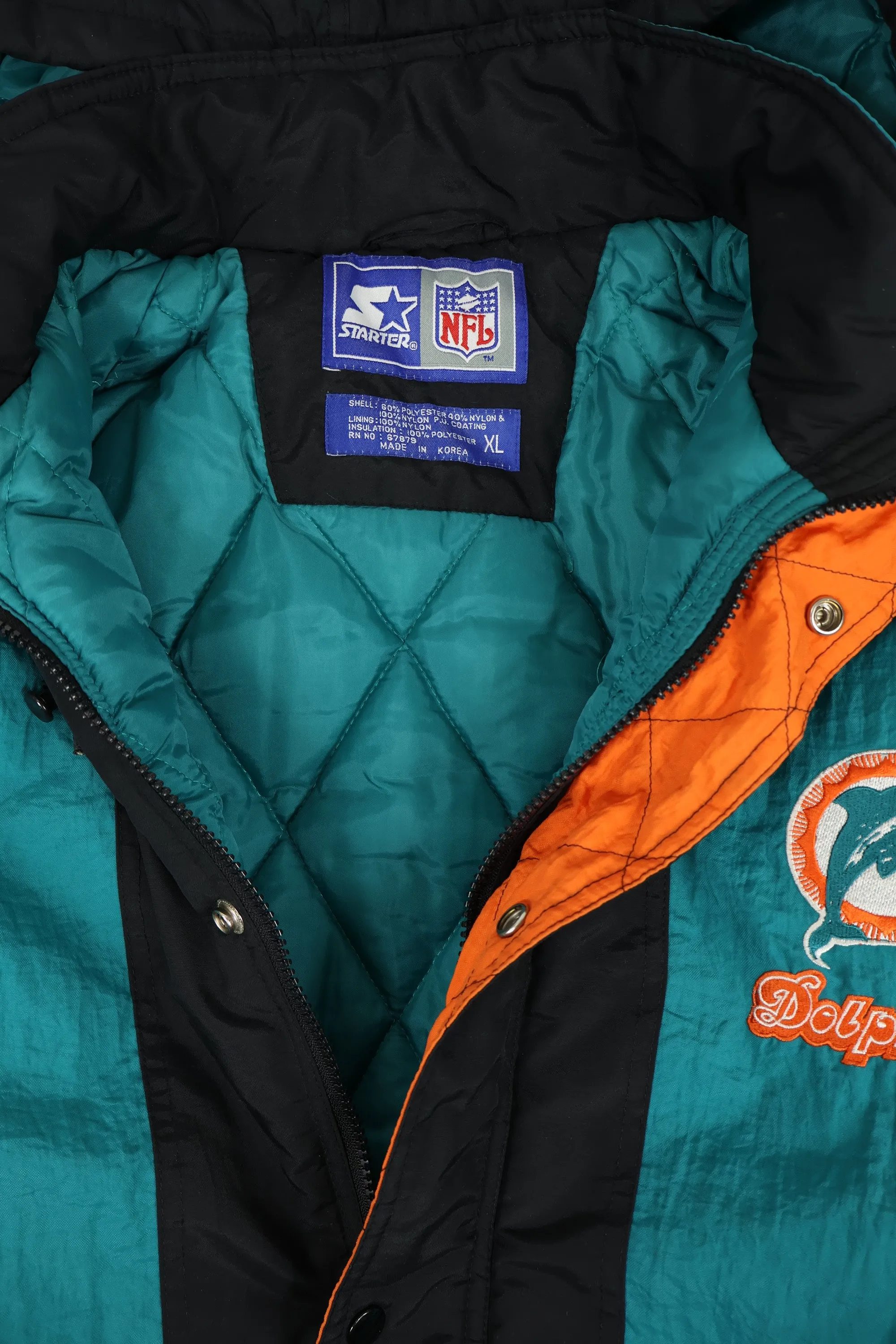 Vintage Miami Dolphins Starter Puffer Jacket