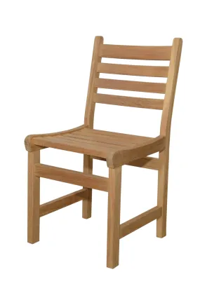 Windham Dining Chair, 34 H x 17 W x18.5 L, Crafted in Raw Teak, Arrives in 5-9 Working Days.