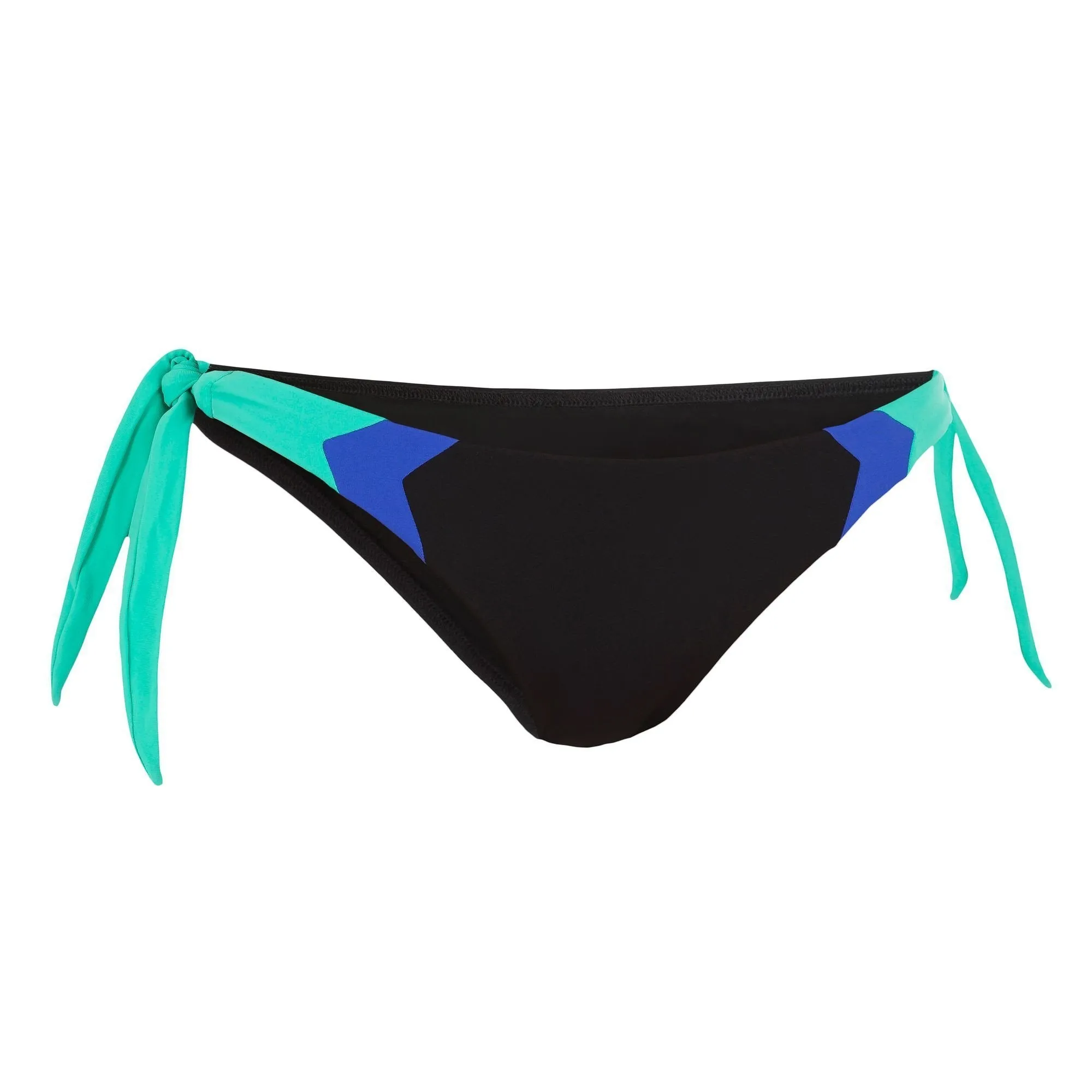 Women’s Bikini Bottoms Knotted Briefs Ultra-High-Cut Sabi Color Block