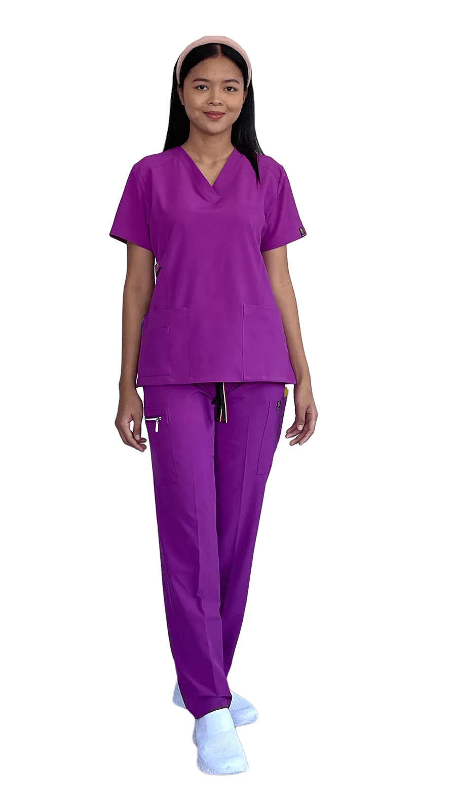 Women's Gentle Stretch Slim Fit Zipper Set - Style ST88