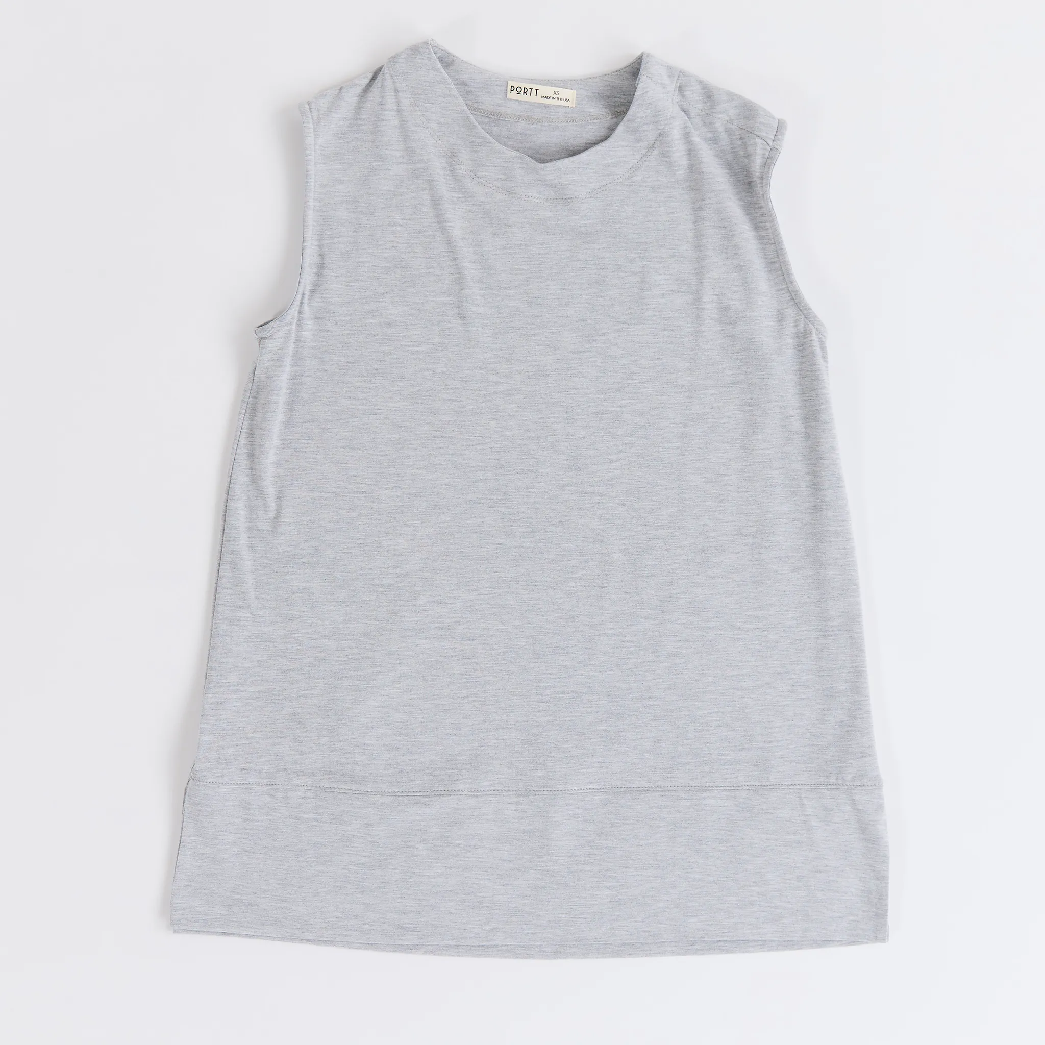 Women’s Gray Chemotherapy Tank Top with Custom Embroidery