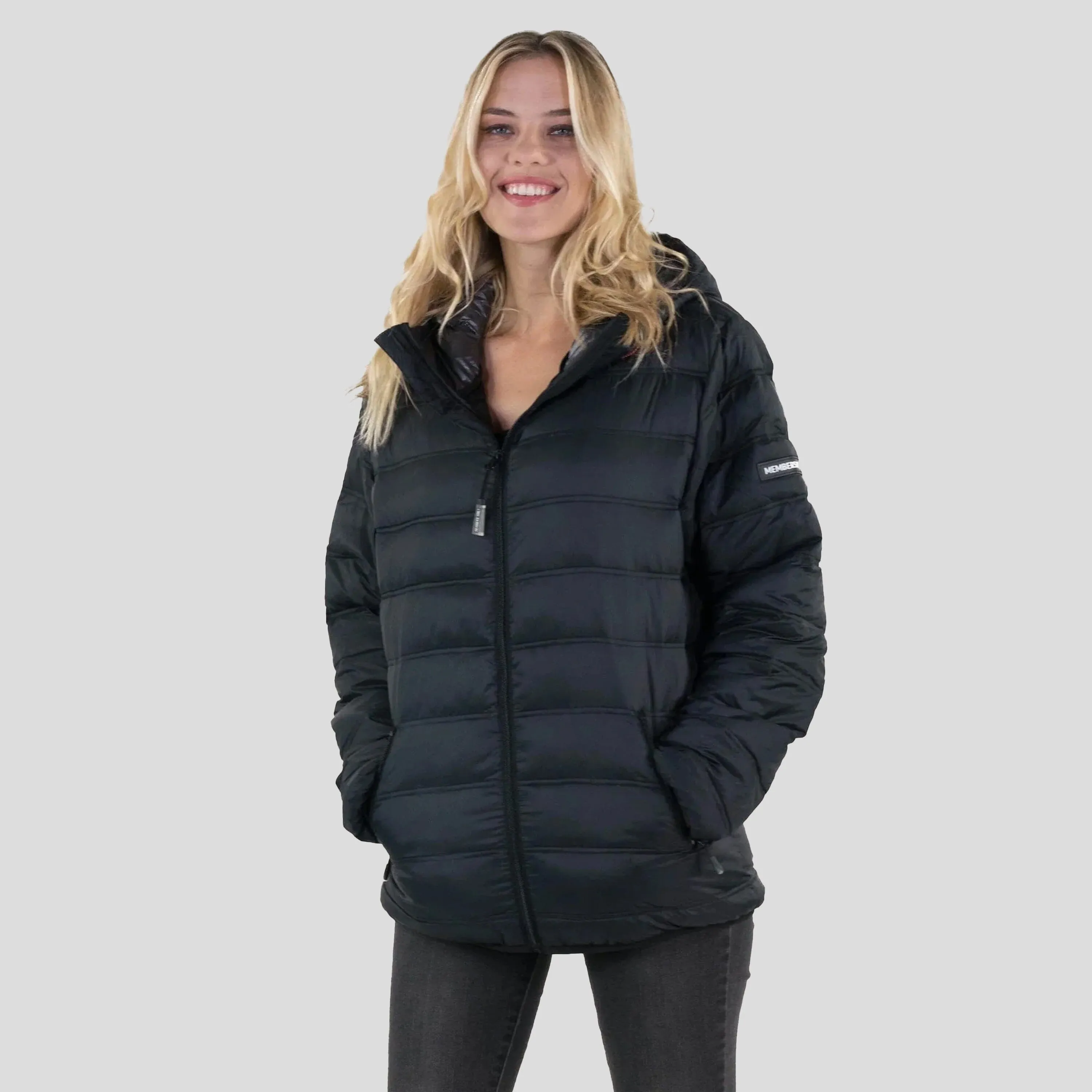 Women's Zip Front Puffer Oversized Jacket - FINAL SALE