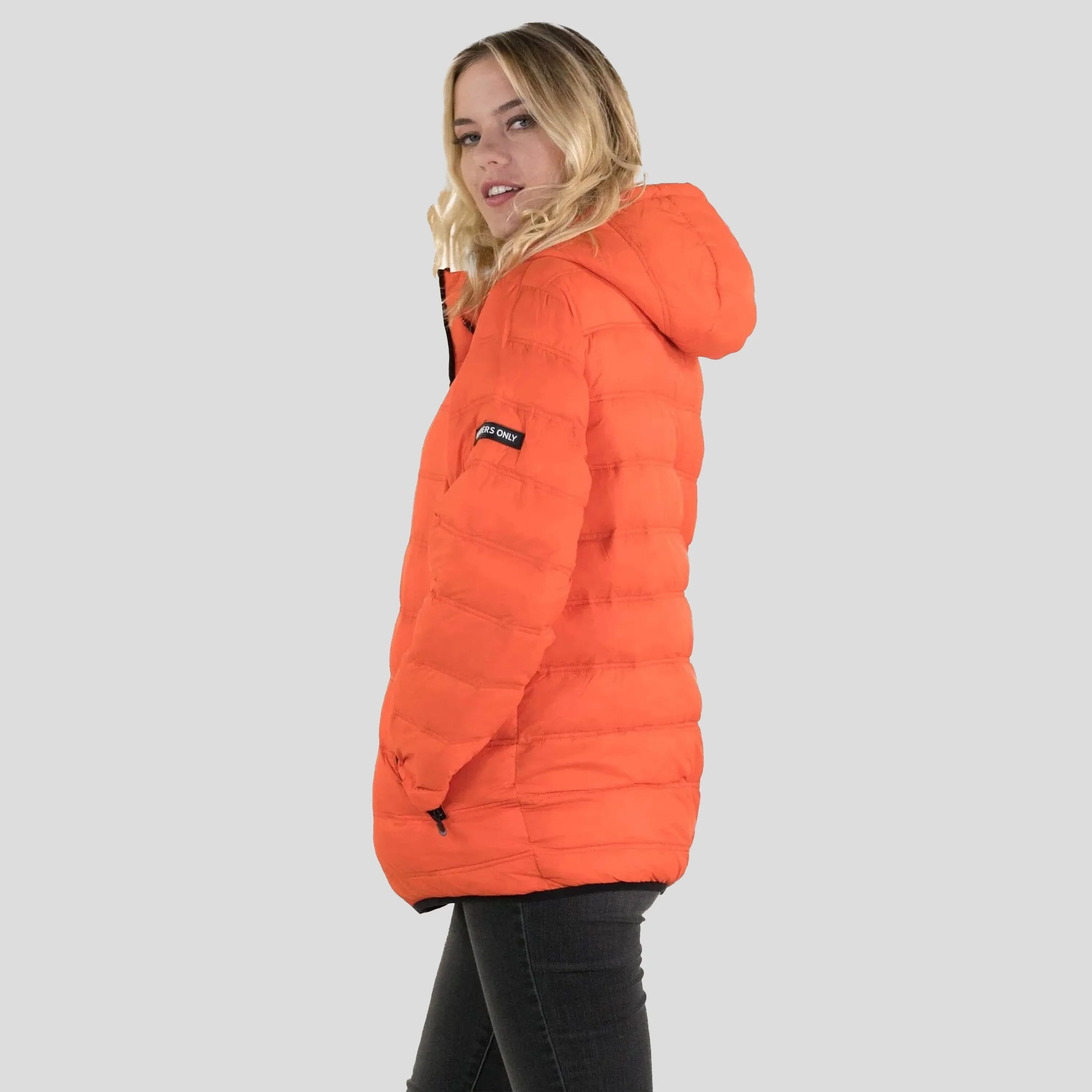 Women's Zip Front Puffer Oversized Jacket - FINAL SALE