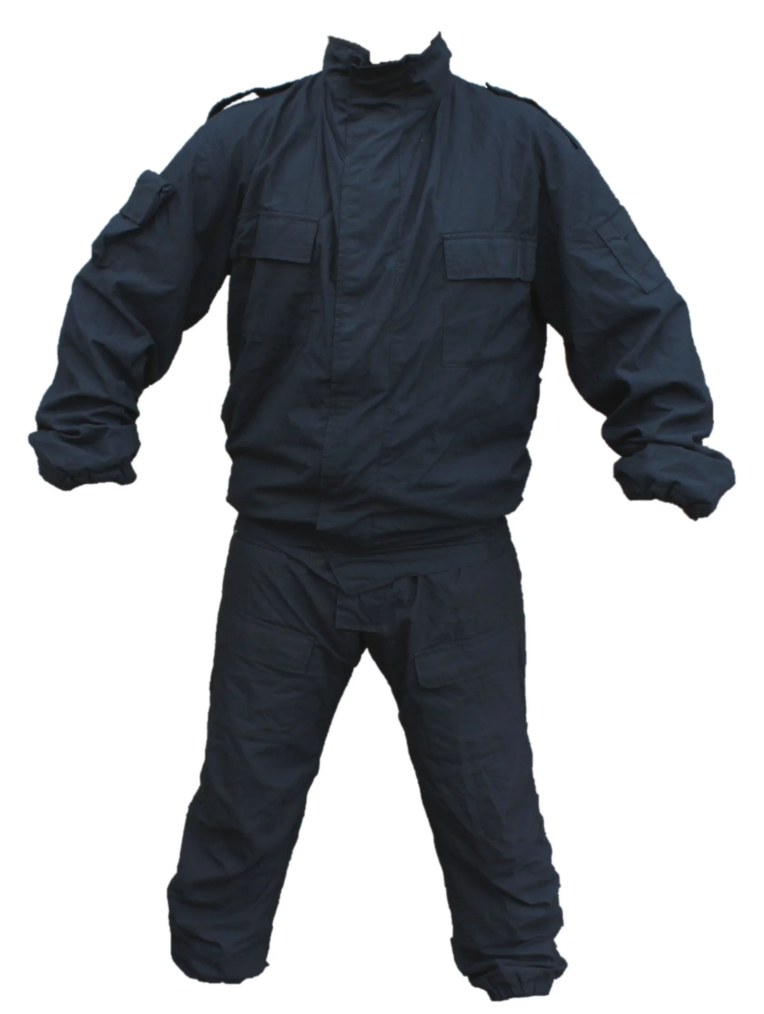 Yaffy Flame Retardant Riot Overall Coverall 2 Part Zip Off Navy Blue YC01B