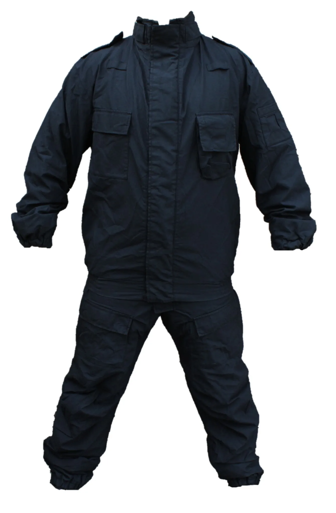 Yaffy Flame Retardant Riot Overall Coverall 2 Part Zip Off Navy Blue YC02A