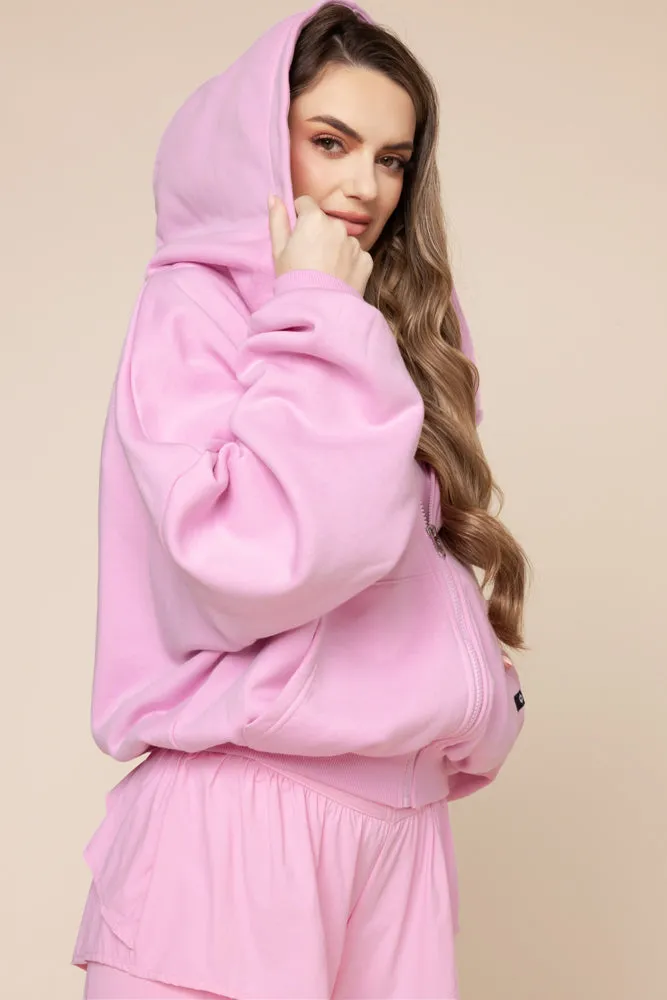 Zip Cloud Hoodie - Bubblegum