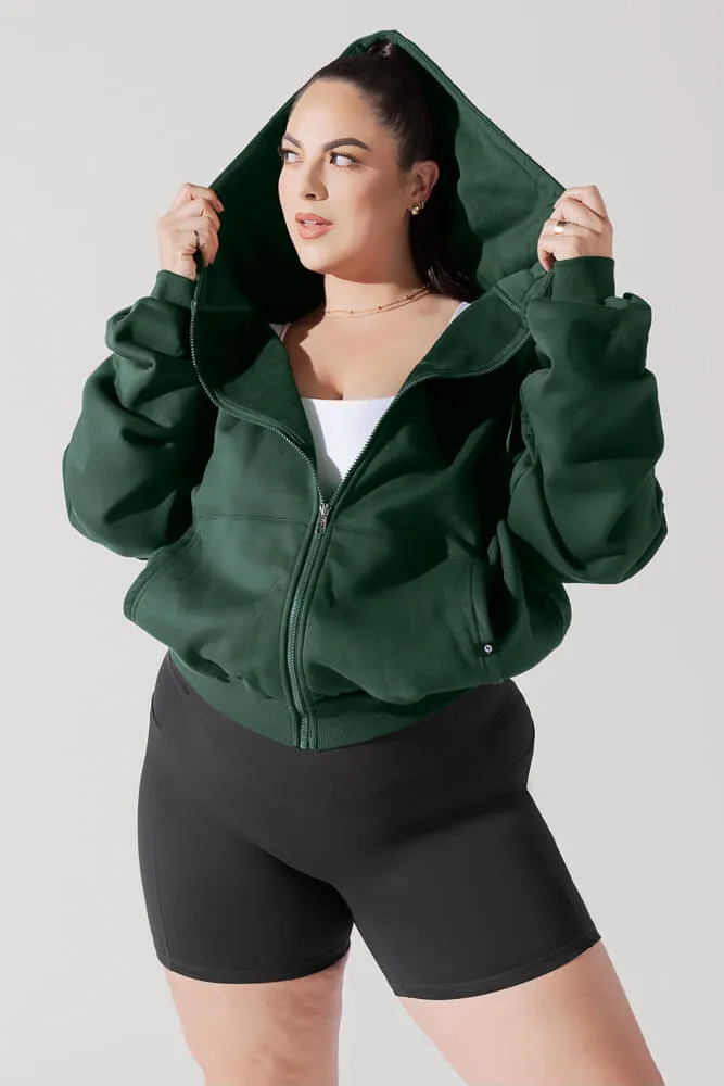 Zip Cloud Hoodie - Game Time Green