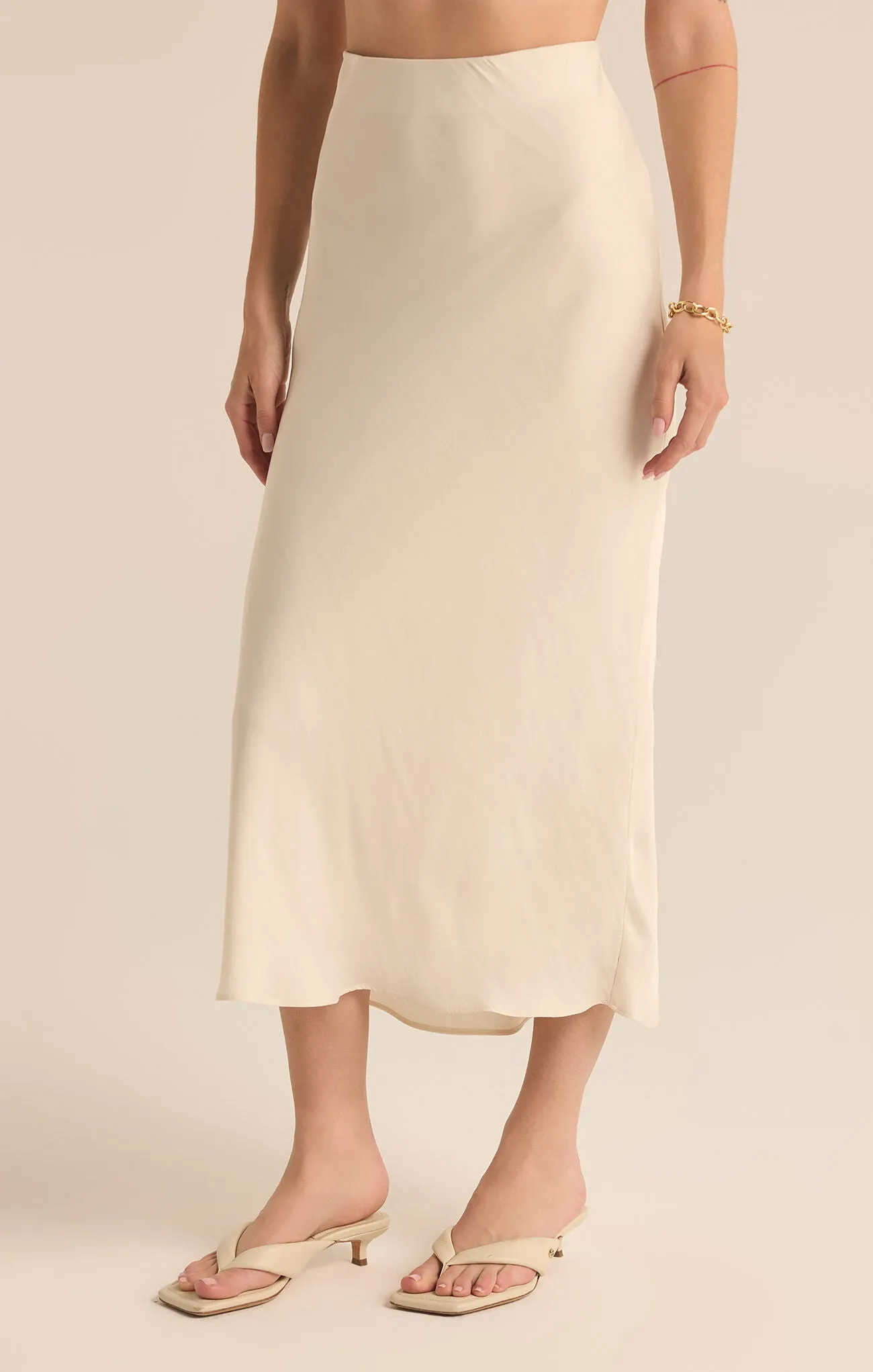 ZSUPPLY Euphoria Luxe Sheen Midi Skirt